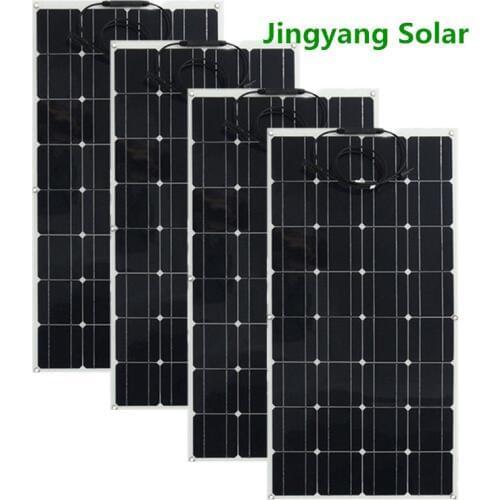 400W solar panel 4PCS of 100w panel solar 200W 300W 600W thin film flexible solar panel Monocrystalline Solar Cell Car/RV/boat