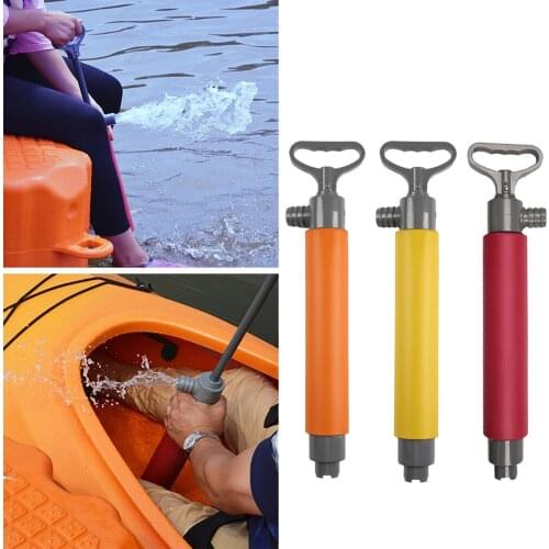 46cm Kayak Hand Pump Canoe Floating Plastic Hand Bilge Pump for Emergency Survival Rescue Water Sports Boat Accessories