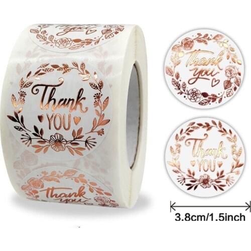 Gift Sealing Stickers 500pcs Thank You Love Design Diary Scrapbooking Stickers Festival Birthday Party Gift Decorations Labels
