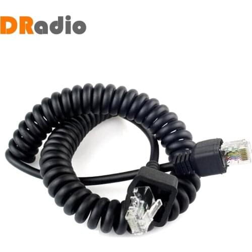 8 Pin Hand Mic Speaker Cable Microphone Line for Kenwood TK-868G TK-768G TK-862G TK-762G TK-7100 Walkie Talkie