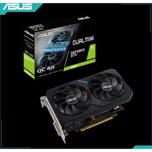Asus DUAL-GTX1650-O4GD6-MINI OC Edition Graphics GeForce® GTX 1650 4GB GDDR6 DP DVI Gaming Video Card