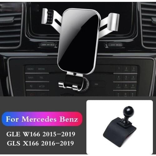 Car Phone Holder Mounts Stand GPS Navigation Bracket For Mercedes Benz W166 GLE 2015-2019 GLS X166 2016-2019 Car Accessories
