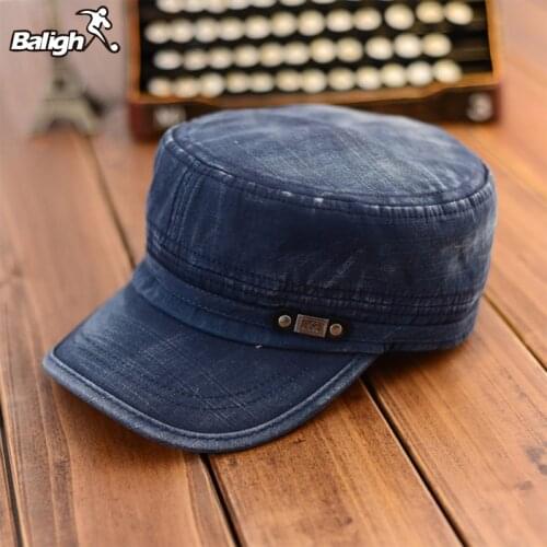 Balight Adjustable Women Men Classic Army Plain Hat Cadet Military Baseball Hat Sport Running Cap