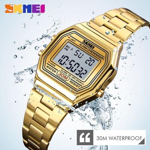 SKMEI Luxury Women Watch Thin Strap Watches Casual Gold Wristwatch 30 Meter Waterproof Ladies Watch Relogio Feminino 1415
