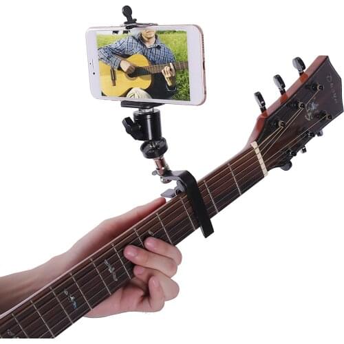 Professional Guitar Phone Head Clip Holder Music Singing Song Live Broadcast Guitar Support Mount Stand Instrument Parts