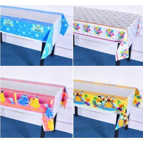Children birthday party cartoon table cloth kids girl boy Princess PVC tablecloth tablecover festive decoration supplies