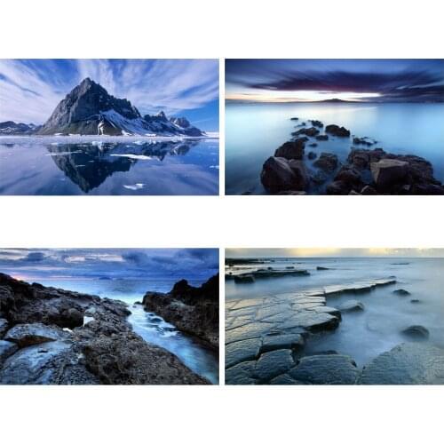 Beach Photography Background Vinyl Cloth Coast Seascape Backdrop Studio Props