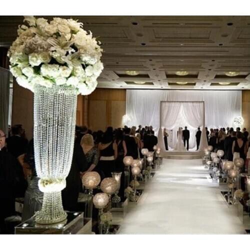 Crystal Wedding Centerpiece Table flower stand candle holder Banquet Decoration