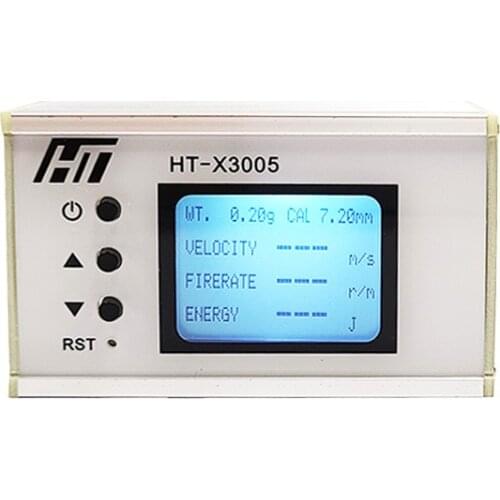 HT-X3005 Shooting Speed Meter Ball Velocity Energy Measurement Shooting Chronograph Bullet Speed Tester with Backlight LCD