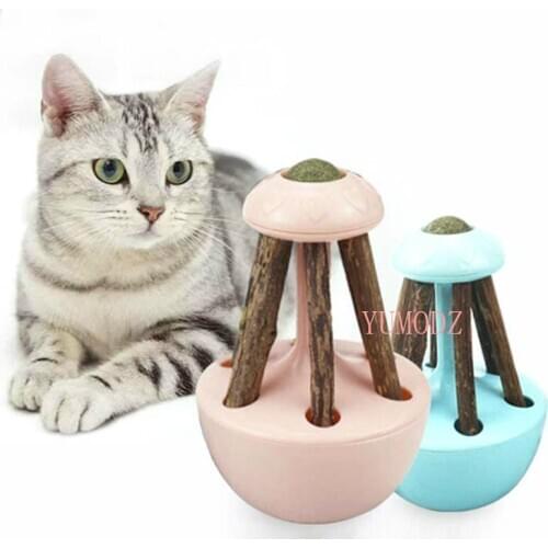 Catnip Toys Tumbler Cat Toys Natural Catnip Cleaning Teeth Pet Ball Toys For Cats Interactive Kitten Toys cat toys interactive