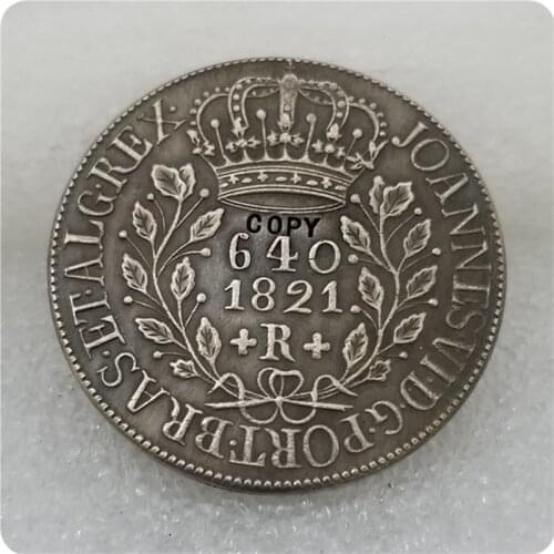 1821 Brazil 640 Reis COIN COPY