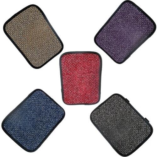 LEEPEE Auto Decorations Flax Car Replacement Protector Cover Pad Auto Interior Accessories Car Armrest Mats Anti-Scratch