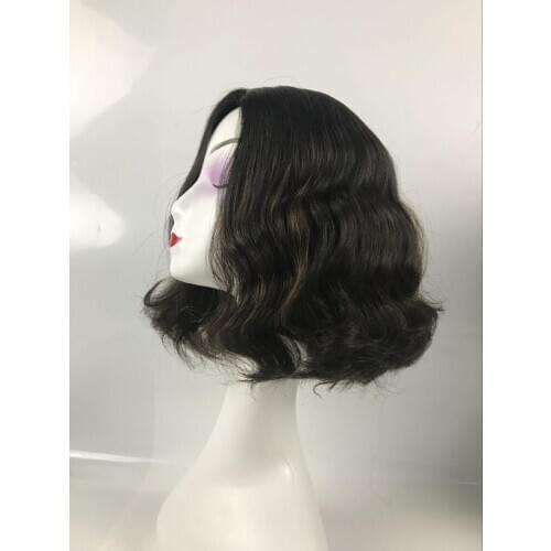 Tsingtaowigs Custom made European virgin hair unprocessed hair wavy jewish wig Best Sheitels wigs free shipping