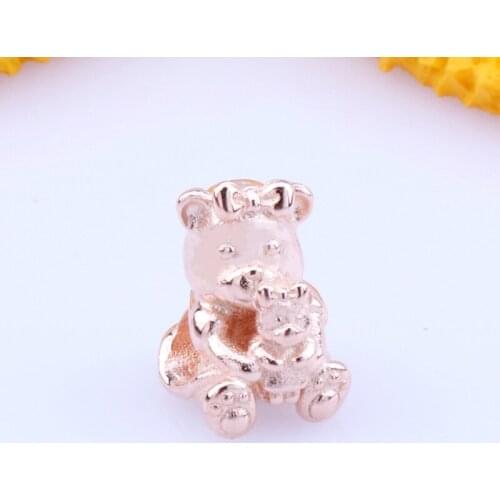 Bewill Genuine 925 sterling silver Dora the Bear charms fit original bracelet DIY Jewelry