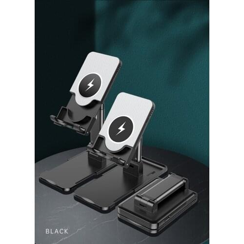 15W Qi Fast Wireless Charger Stand For Magsafe Iphone 8 XS 11 12 Pro MAX Samsung Xiaomi Foldable Desk Stand Charging Station