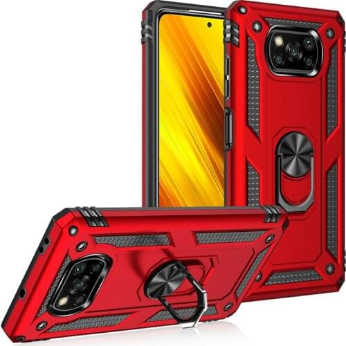 Anti-knock Kickstand Case for Xiaomi POCO X3 NFC X3 Pro X 3 POCOX3 Drop Protection Back Cover Fundas