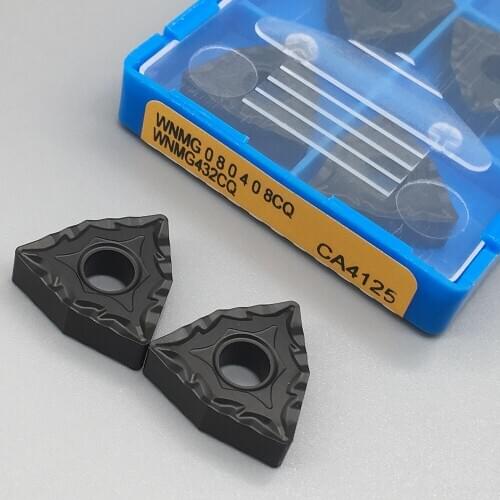 10pcs High Quality WNMG080408 CQ CA4125 External Turning Tools Carbide insert Tool Bits Lathe cutter Tool Machining Steel Parts