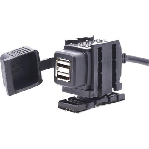 Speed Charging+Waterproof Dual USB Motorcycle Charger 12-24V 3.1A Dual Interface motorcycle charger