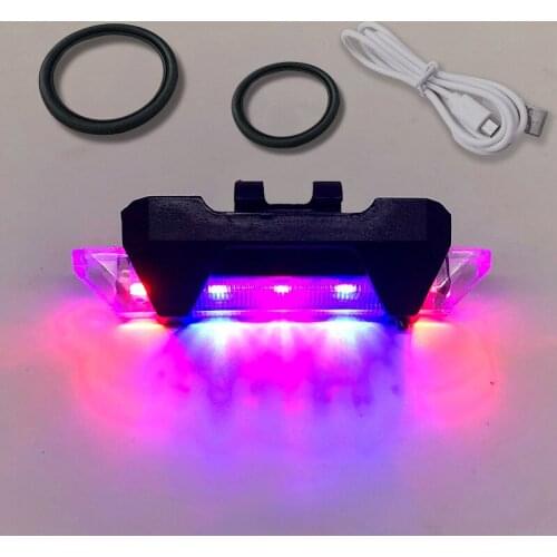 USB Charge Bicycle Light Waterproof Bicycle Rear LED Light For Bike Cycling 4 Modes Light Bike Accessories Durable Bike Light