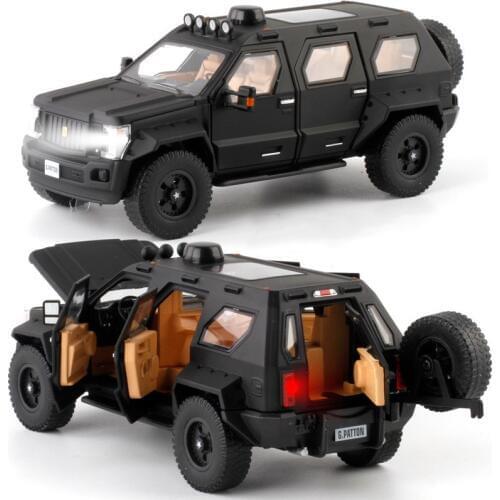 High quality 1:32 George Explosion-proof off-road vehicle Alloy model,die-cast sound and light pull back model,free shipping
