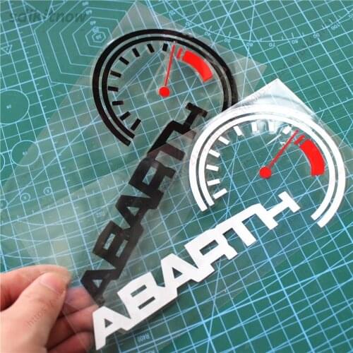 1pc Car Dash borad headlights Windows Sports Racing PVC Vinyl Decal Sticker For Abarth fiat 500 grande punto accessories
