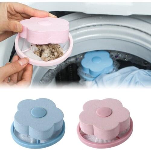 2pcs Hair Removal Catcher Filter Collector Bag Dust Cleaning Ball Washing Machine Laundry Pouch Lint Device K0AB
