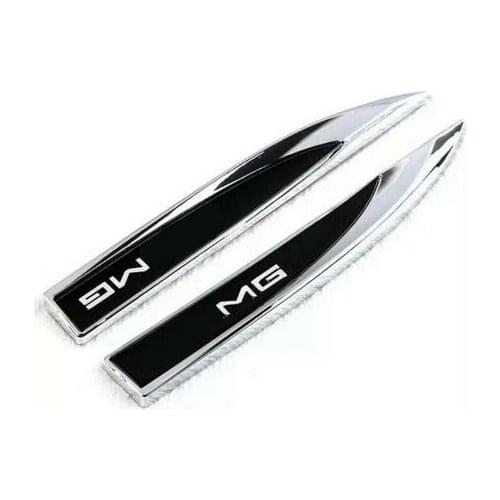 2x fit for AM Black Fender Badges Side Wing Metal Sticker Badge Logo