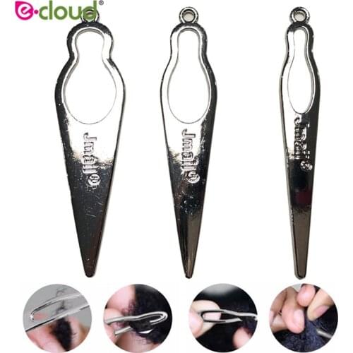 3pcs/bag Dreadlocks Tool Craft Sisterlocks Crochet Braid Hair Interlocking Tools Curved Hair Needle for Your Locs Easy