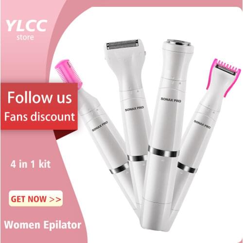 4in1 Hair Removal Deep Bikini Leg Lip Armpit Trimmer for Intimate Areas Pubic Haircut Machine Clipper Groin Place Rasor Epilator