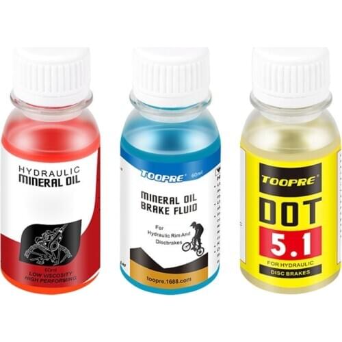 60ml Mountain Bike Hydraulic Mineral Oil Bicycle Disc Brake Fluid DOT 5.1 Cycling Repair Accessories