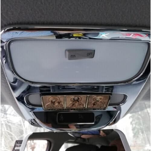 ABS Chrome For Renault Captur Accessories 2015 2016 2017 Car Front Reading Read Light Lampshade Panel Cover Trim Car Styling