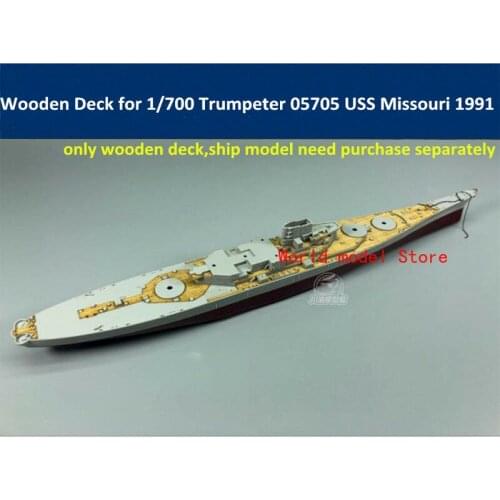 Wooden Deck for 1/700 Trumpeter 05705 USS BB-63 Missouri 1991 CY700035