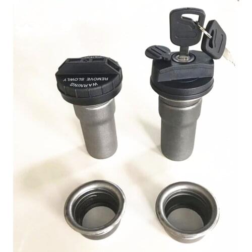 Diesel generator extended iron fuel filler door cover Welded fuel filler door