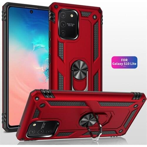 For Samsung Galaxy S10 Lite Case Magnet Car Ring Stand Holder Cover for Galaxy S10 lite A91 M80s SM-G770F/DS Coque funda capa