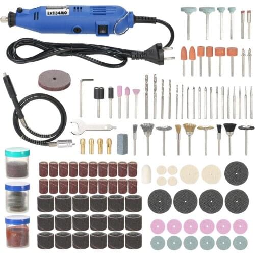 100V~240V Electric Drill Power Tools 130W Multifuctional Grinder Grinding Accessories Set Electric Grinding Pen of 211 Sets