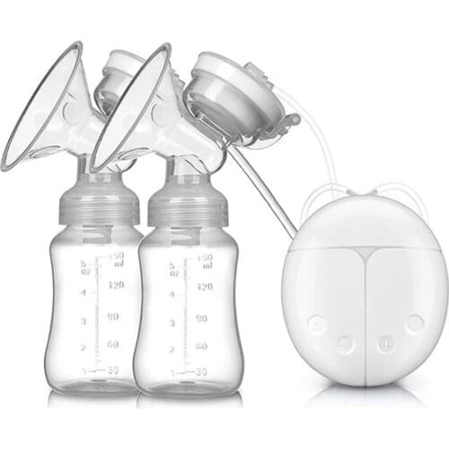 Electric breast pump Bilateral Milk Pump USB Powered with baby milk bottle baby Powerful Suction breast feeding accessories