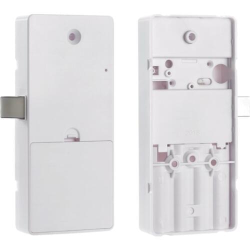 Sauna Locker Lock Mortise RFID 125KHz 13.56MHz Cabinet Lock Core Plastic White Black Color Optional 6V 4pcs AA Battery