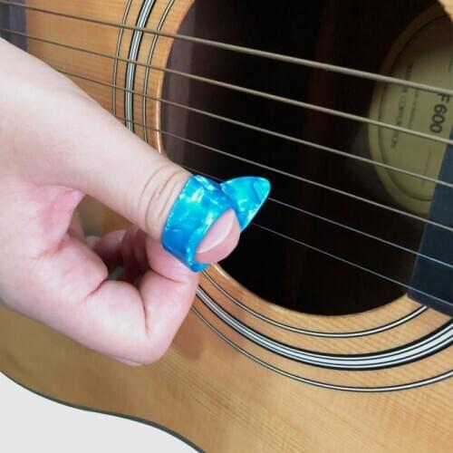 1.2mm Thumb Finger Guitar Pick Celluloid Mediator for Acoustic Electric Guitarra Bass Thickness Stringed Instruments Accessories