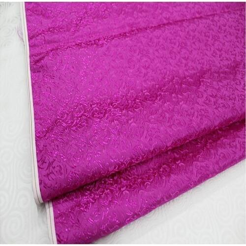 HLQON brocade malt flower roser fabric patchwork felt tissue telas bed sheet cheongsam dress children coat cloth 75cm width