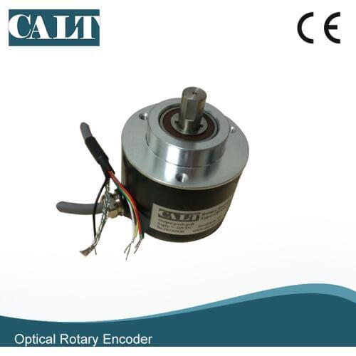 High resolution npn 4096 pulse incremental rotary encoder 10mm shaft speed Optical encoder with 1m cable