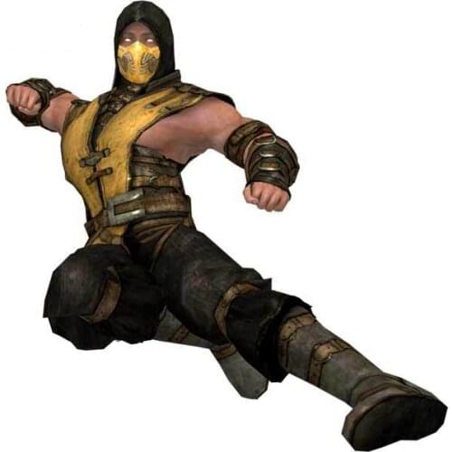 Hot 13 Cm for Mortal Kombat Bumper Car Stickers Sunscreen Decal Car Styling Sunscreen Vinyl Material Decoration Apply To Car