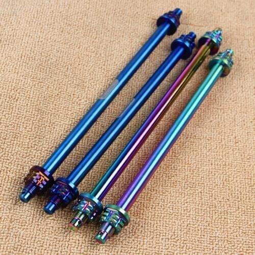 Multicolor M12x265mm burning titanium burning Front Wheel Axle For Suzuki Honda Yamaha RSZ Motorcycle electric car modified part