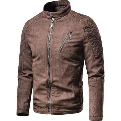 Men Autumn Outfits Streetwear Classic Pockets Jackets Coat Men 2021 Spring Brand New Vintage Casual Suede Bomber Jacket Coat