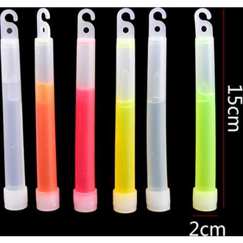 6 Inch Walking and Hiking Camping SOS Gear Survival Tool Kit Outdoor Military Equipment SOS Military Glow Light Sticks 20*150Mm