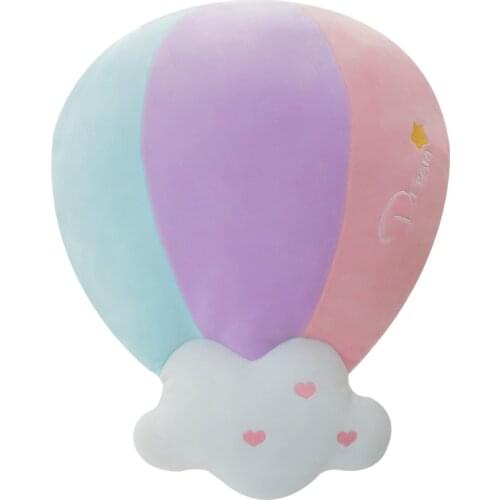Cartoon Hot-air Balloon Throw Pillow Plush Toys Stuffed Soft Sofa Desk Chair Backrest Cushion Tatami Mattress Photography Props