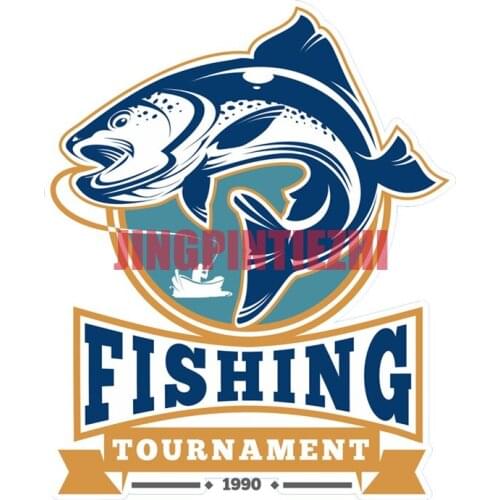 Car Stickers Vinyl Motorcycle Decal Car Window Body Decorative Fishing Tournament Coloful Automobile Window Accessories