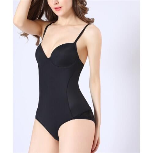 New Women Body Shaping Bodysuit Tummy Control High Waist Spaghetti Strap Push Up Solid Women Shaperwear