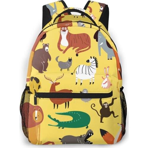 Backpack Women Shoulder Bag For Teenage Girls Cute Wild Animals Bagpack Female Ladies School Backpack