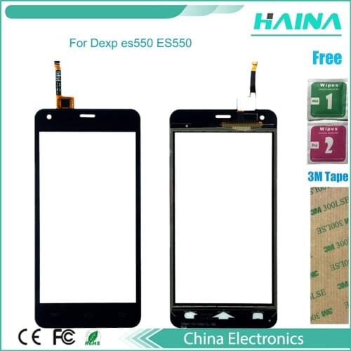 5.0 inch touch screen For Dexp es550 ES550 Capacitive front digitizer glass sensor touchscreen touch panel 3M Stickers