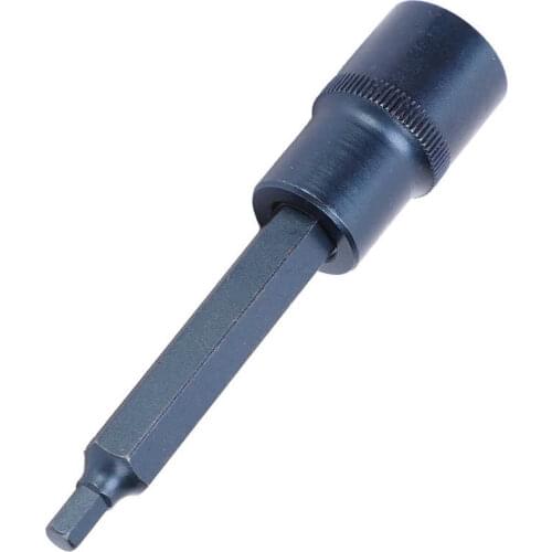 Hex Screwdriver Bit 1/2in Square Socket S2 Alloy Steel Screw Driver Socket for Wrench Tool Hardware